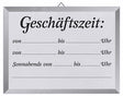 Schild GESCHÄFTSZEIT 18x24cm Contacto - CPGASTRO
