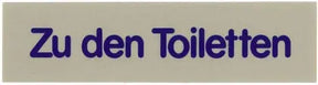 Wortschild ZU DEN TOILETTEN - CPGASTRO