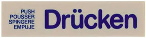 Wortschild DRÜCKEN - CPGASTRO