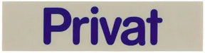 Wortschild PRIVAT - CPGASTRO