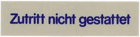 Schild ZUTRITT NICHT GESTATTET - CPGASTRO