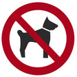 Schild HUNDEVERBOT 10 cm Contacto - CPGASTRO