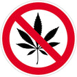 Contacto Hinweis- /Verbotsschilder Cannabisverbot / 10 cm