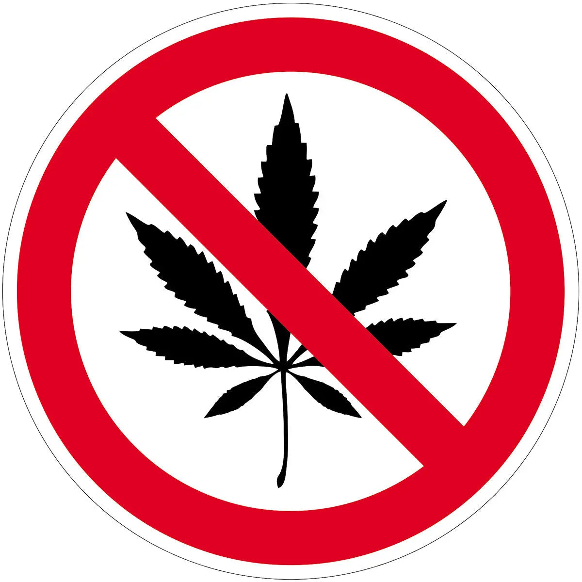 Contacto Hinweis- /Verbotsschilder Cannabisverbot / 10 cm
