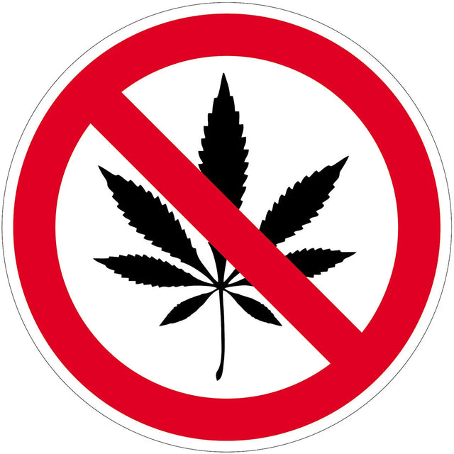 Contacto Hinweis- /Verbotsschilder Cannabisverbot / 10 cm