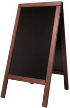Edelstahl Doppeltafel 139 cm mahagoni - CPGASTRO
