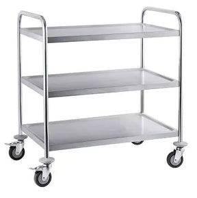 Edelstahl Servierwagen 3 Ebenen schmal - CPGASTRO