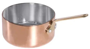 Stielkasserolle 9 cm flach aus Kupfer/Edelstahl - CPGASTRO