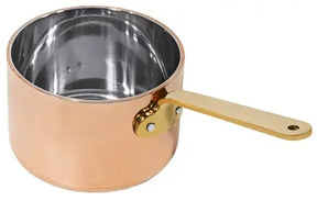 Stielkasserolle 9 cm tief aus Kupfer/Edelstahl - CPGASTRO