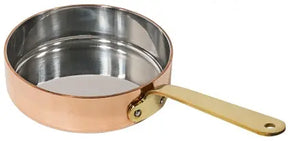Bratpfanne 12 cm Kupfer aus Kupfer/Edelstahl - CPGASTRO