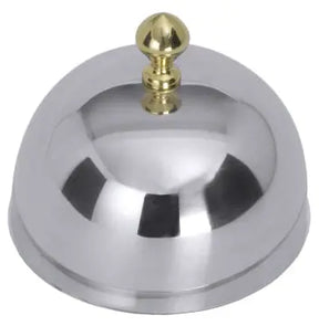 Edelstahl Deckel zu Butterschale 8889 mit vergoldetem Knopf - CPGASTRO