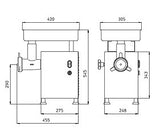 Fleischwolf A/22 250 kg/h Premium Line Gastronics - CPGASTRO