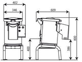 Kartoffelschäler C/E PP5T 150 kg/h Premium Line Gastronics - CPGASTRO