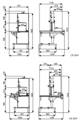 Knochensäge C/E320P Sägeblatt 3200 mm Lux Line Gastronics - CPGASTRO