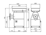 Fleischwolf C/42 800 kg/h Premium Line Gastronics - CPGASTRO