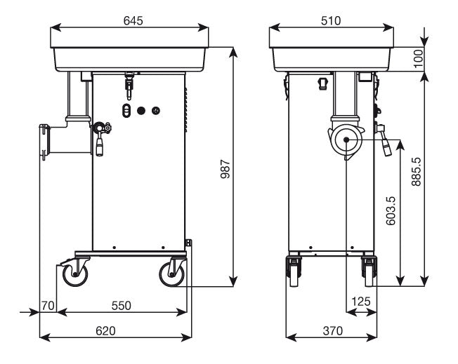 Fleischwolf C/E660F 750 kg/h Superior Line Gastronics - CPGASTRO