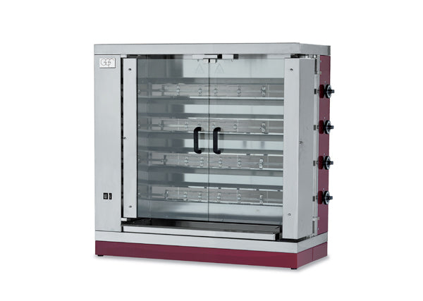 GGF G-4S Gas-Hähnchengrill – Professioneller Edelstahl Grillofen für Gastronomie Grillhähnchen