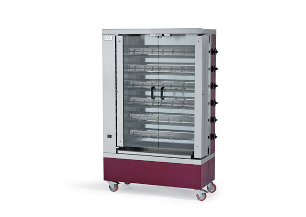 GGF G-6S Gas-Hähnchengrill – Professioneller Edelstahl Grillofen für Gastronomie Grillhähnchen