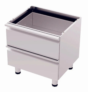Untergestell Kochserie 600er mit Schubladen 600x600x610 mm - CPGASTRO