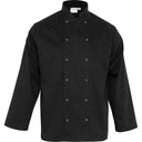 Gastronics Kochjacke langarm weiß und schwarz - CPGASTRO