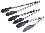 Edelstahl Bratzange 23-40 cm hochglänzend mit Feder und Verschlussschieber - CPGASTRO