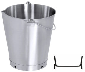 Edelstahl Eimer mit Schnaupe 10 bis 20 Liter - CPGASTRO