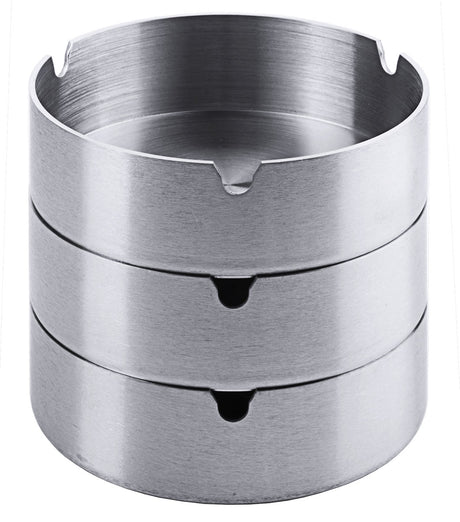 Edelstahl Aschenbecher 12 cm ( 1 Stück ) Contacto - CPGASTRO