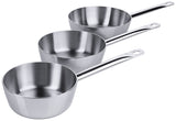 Edelstahl Sauteuse Multiply Ø 16-24 cm  aus mehrschichtigem Materialien