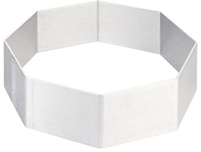 Tortenring achteckig Aluminium - CPGASTRO