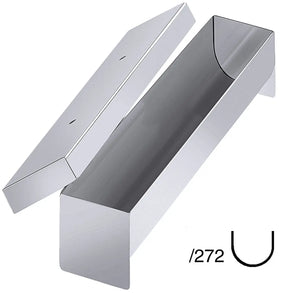 Edelstahl Pastetenform halbrund 27,5 cm - CPGASTRO