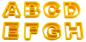 Ausstecher Buchstaben klein Polyamid 26tlg - CPGASTRO