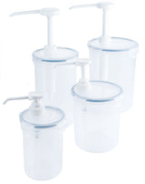 Dispenser 0,44-2 Liter rund mit Pumpenaufsatz Contacto - CPGASTRO