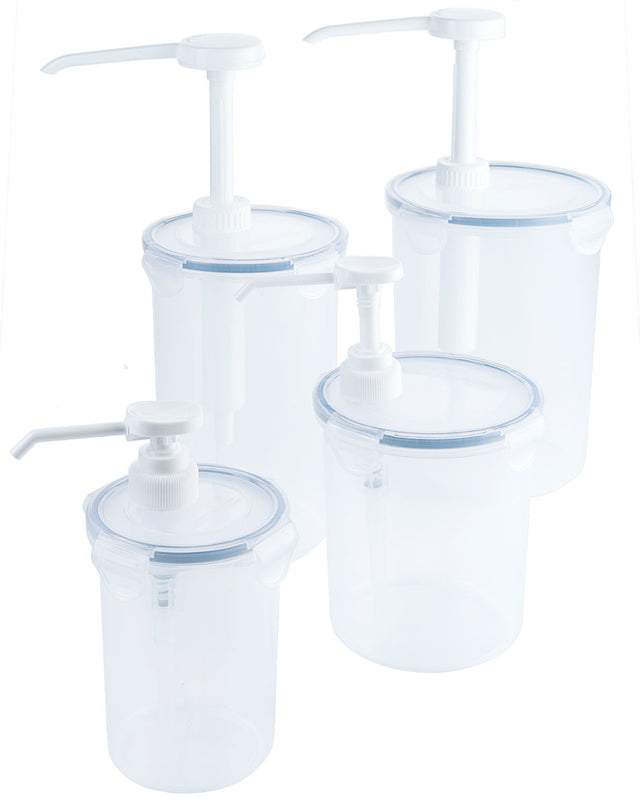 Dispenser 0,44-2 Liter rund mit Pumpenaufsatz Contacto - CPGASTRO