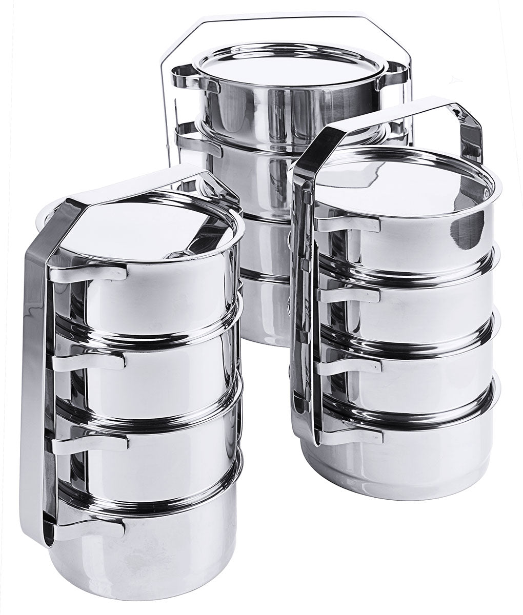 Edelstahl Etagen-Essenträger 0,6 bis 1,2 Liter Einzel zusammenstellbar