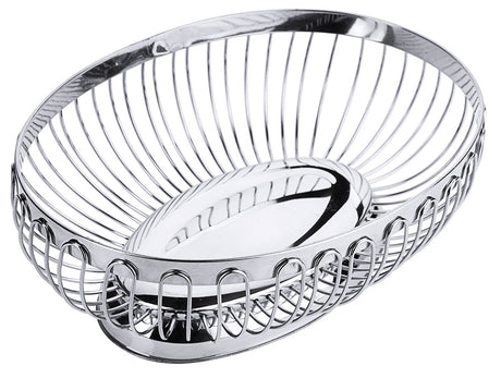 Edelstahl Obstkorb oval 22 cm Contacto - CPGASTRO