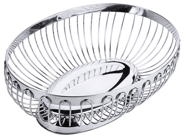 Edelstahl Obstkorb oval 22 cm Contacto - CPGASTRO