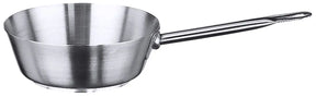 Edelstahl Sauteuse mit Rohrgriff gerade auslaufender Rand 16-24 cm - CPGASTRO