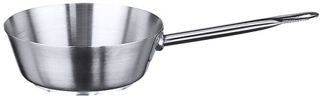 Edelstahl Sauteuse mit Rohrgriff gerade auslaufender Rand 16-24 cm Contacto - CPGASTRO