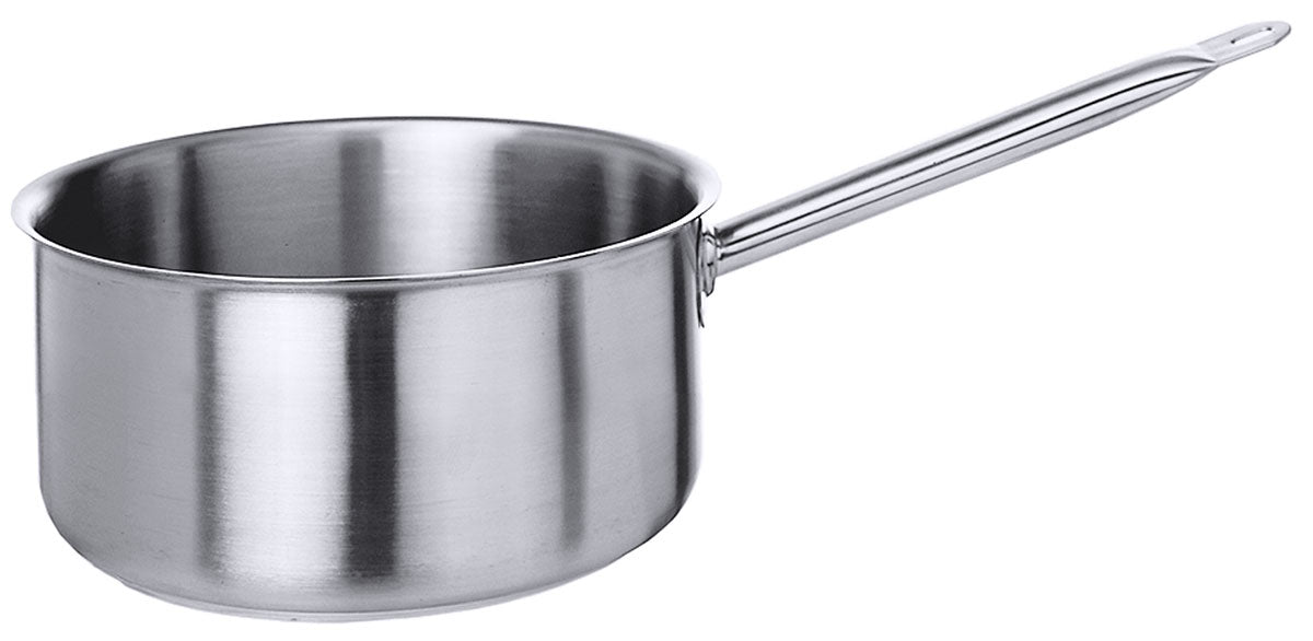 Edelstahl Stielkasserolle niedrig 14-28 cm Contacto - CPGASTRO