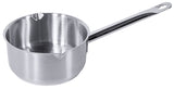 Edelstahl Stielkasserolle mit Rohrgriff & Ausguss 16-20 cm Contacto - CPGASTRO