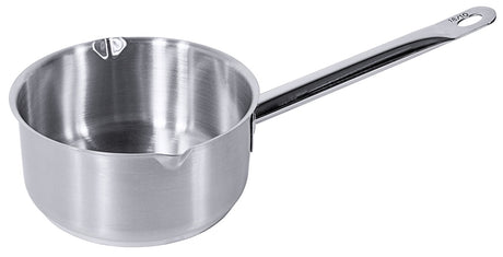 Edelstahl Stielkasserolle mit Rohrgriff & Ausguss 16-20 cm Contacto - CPGASTRO