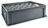 Einsatz für 40 Gläser unten für  Transportkästen 60 x 40 cm Contacto - CPGASTRO