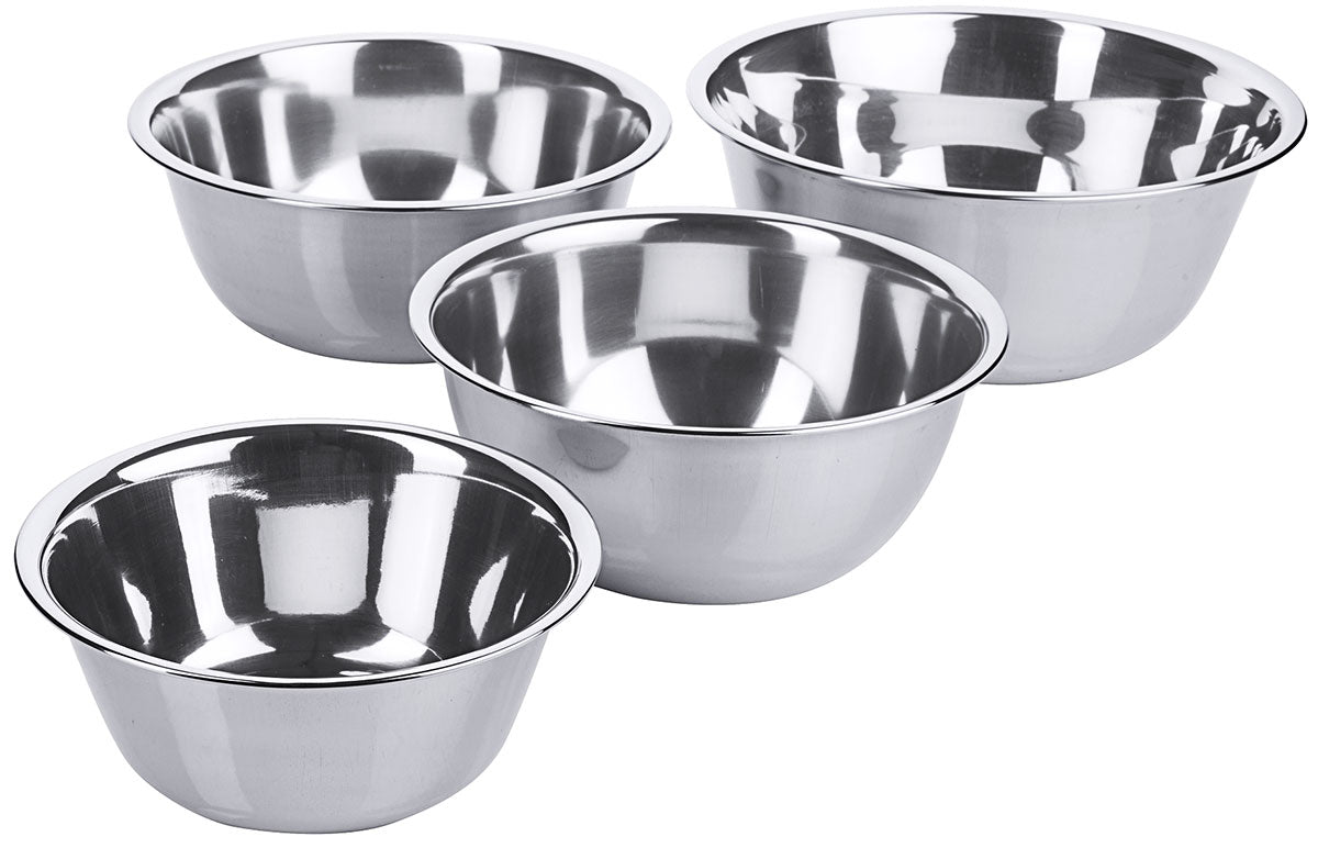 Stainless steel bowl, bulbous, lightweight, Ø 14-36 cm