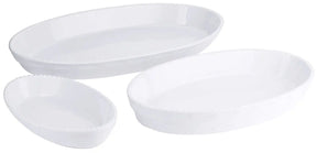 Auflaufform Backform Porzellan weiß 48,0 x 30,0 x H6,5 cm - CPGASTRO