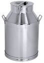 Edelstahl Transportkanne 25 bis 50 Liter mit Bodenring & Deckel - CPGASTRO