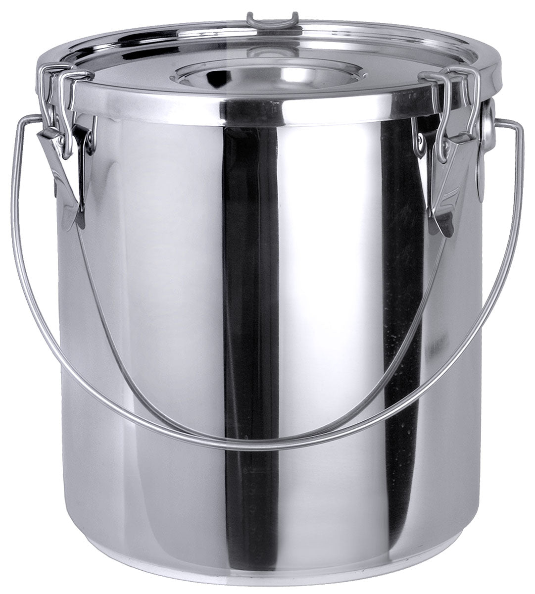 Edelstahl Transporteimer 6,5 bis 15,5 Liter mit Deckel Contacto - CPGASTRO