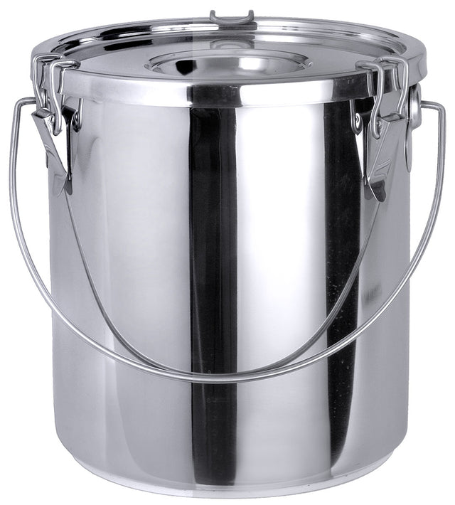 Edelstahl Transporteimer 6,5 bis 15,5 Liter mit Deckel Contacto - CPGASTRO