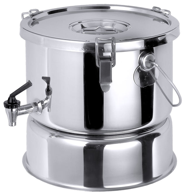 Edelstahl Isolierter Behälter 10 bis 20 Liter mit Hahn & Distanzboden Contacto - CPGASTRO