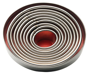 Ausstechformen Edelstahl oval glatt 9-teile - CPGASTRO