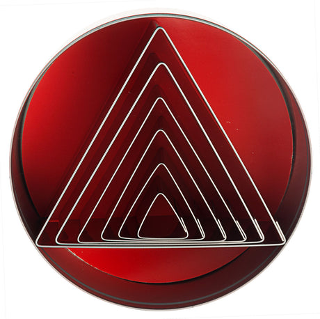 Ausstechformen Edelstahl dreieckig glatt 6-teile Contacto - CPGASTRO